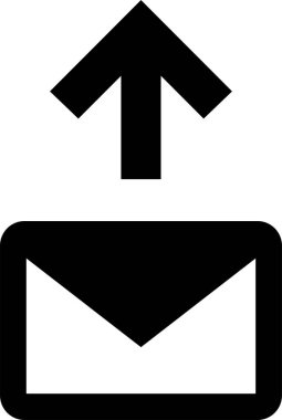 Mektup. Web simgesi basit illüstrasyon