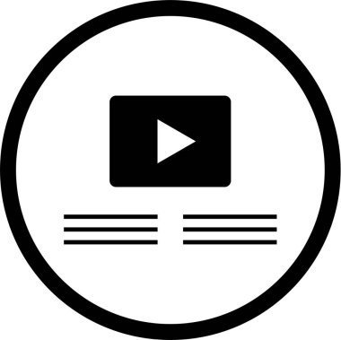 Web arayüzü simgesi, vektör illüstrasyonu