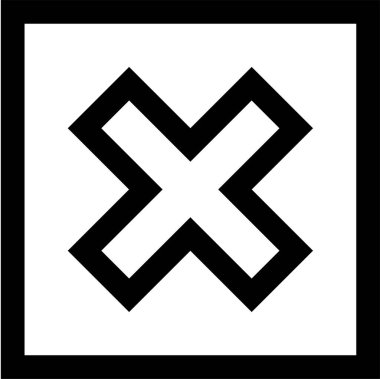 İptal et. Web simgesi basit illüstrasyon