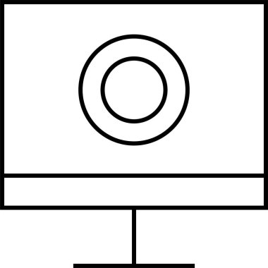 Basit web bilgi simgesi, vektör illüstrasyonu