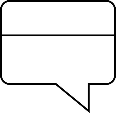 sohbet simgesi vektör illüstrasyonu 