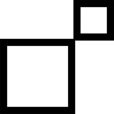 Basit bilgisayar arayüzü simgesi, vektör illüstrasyonu