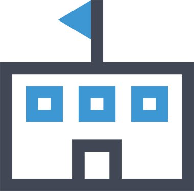 Bayrak. Web simgesi vektör illüstrasyonu