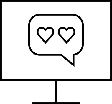 SMS ve Metin konuşma ikonu vektör illüstrasyonu