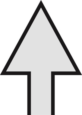 kullanıcı arayüzü ok simgesi, vektör illüstrasyonu