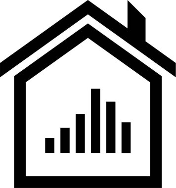 Basit rapor simgesi vektör illüstrasyonu