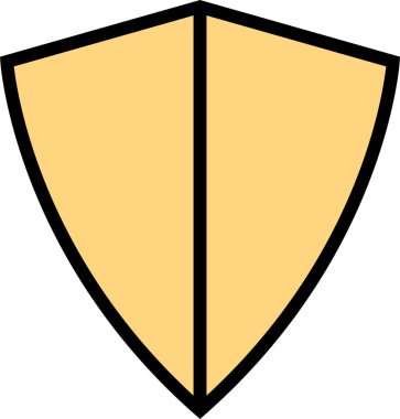 Kalkan. Web simgesi basit illüstrasyon