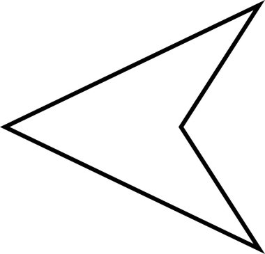 kullanıcı arayüzü ok simgesi, vektör illüstrasyonu