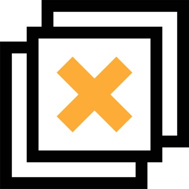 çapraz işaret simgesi vektör illüstrasyonu 