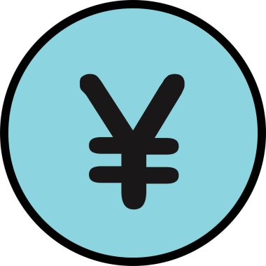 yen simge vektör illüstrasyonu