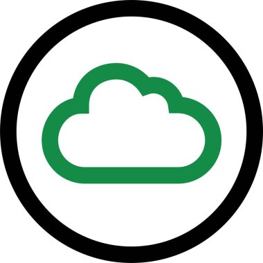 Bulut. Web simgesi basit tasarım