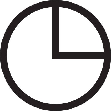 Basit rapor simgesi vektör illüstrasyonu