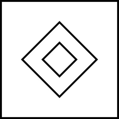 Basit bilgisayar arayüzü simgesi, vektör illüstrasyonu