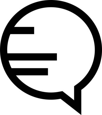 sohbet simgesi vektör illüstrasyonu