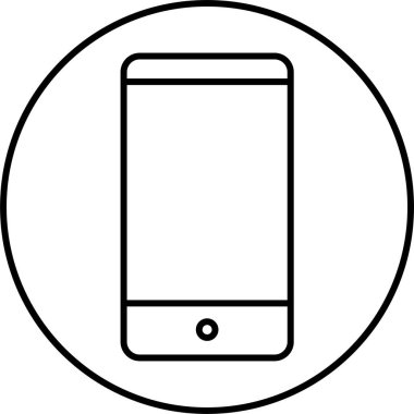 Cep telefonu simgesi, vektör illüstrasyonu