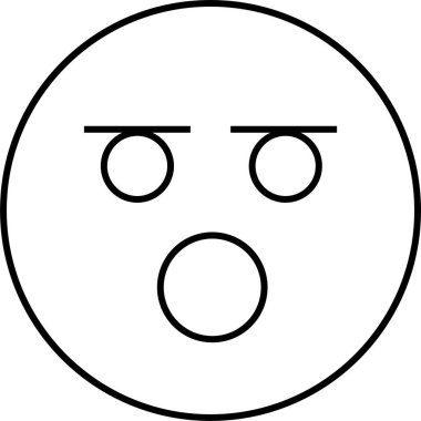 yüz simgesi, vektör illüstrasyonu 