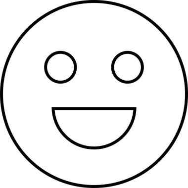 yüz simgesi, vektör illüstrasyonu 