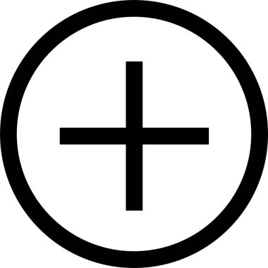 ekle, artı simge vektör illüstrasyonu 