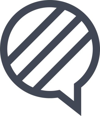 konuşma kabarcığı vektör çizimi