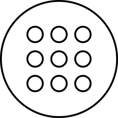 Soyut geometrik şekillerin basit simgesi, vektör illüstrasyonu
