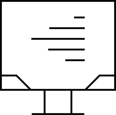 Basit web bilgi simgesi, vektör illüstrasyonu