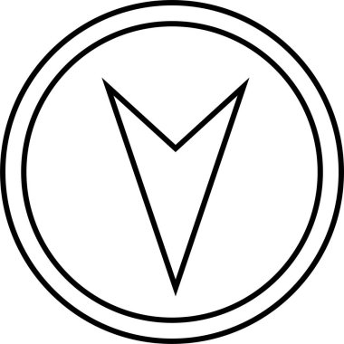 kullanıcı arayüzü ok simgesi, vektör illüstrasyonu