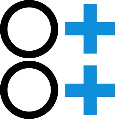 Basit bilgisayar arayüzü simgesi, vektör illüstrasyonu