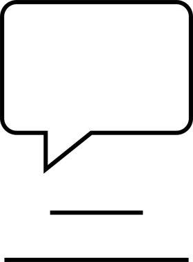 sohbet simgesi vektör illüstrasyonu 