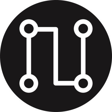 Basit internet bağlantısı simgesi, vektör illüstrasyonu