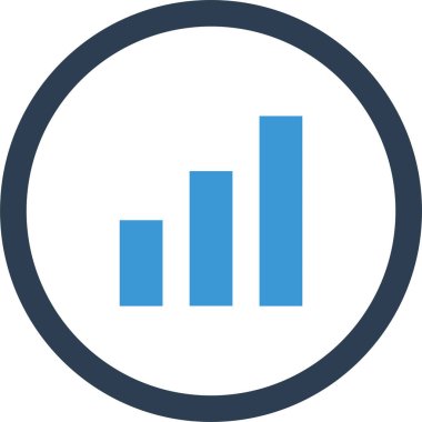 Basit rapor simgesi vektör illüstrasyonu