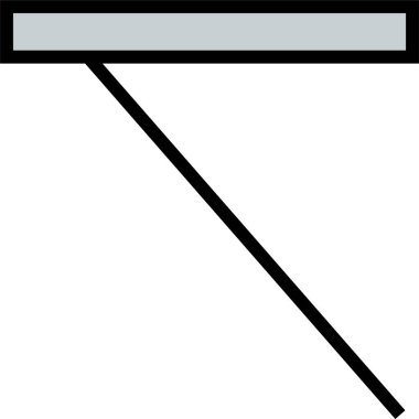 Basit bilgisayar arayüzü simgesi, vektör illüstrasyonu