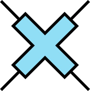 İptal et. Web simgesi vektör illüstrasyonu