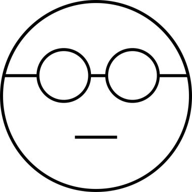 yüz simgesi, vektör illüstrasyonu 