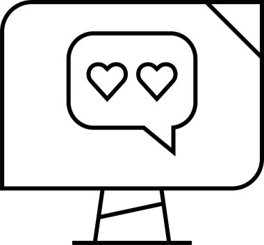 SMS ve Metin konuşma ikonu vektör illüstrasyonu