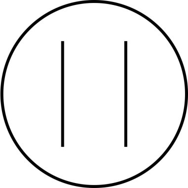 Soyut geometrik şekillerin basit simgesi, vektör illüstrasyonu