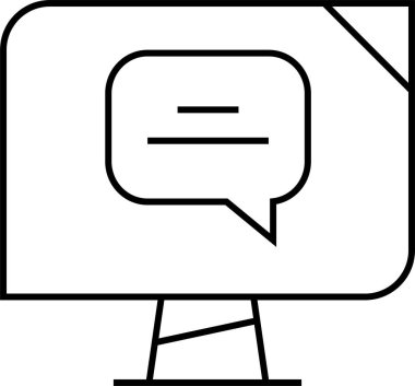 SMS ve Metin konuşma ikonu vektör illüstrasyonu