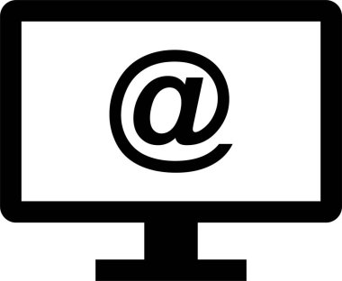 E-posta. Web simgesi basit illüstrasyon