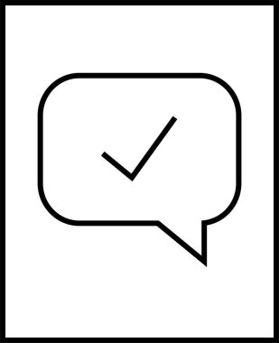 SMS ve Metin konuşma ikonu vektör illüstrasyonu