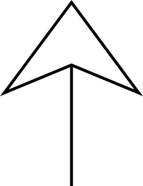 navigasyon simgesi işaret vektör çizimi