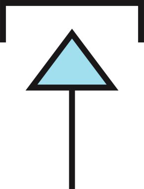 kullanıcı arayüzü ok simgesi, vektör illüstrasyonu