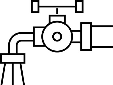 Su tankı. Basit resimleme