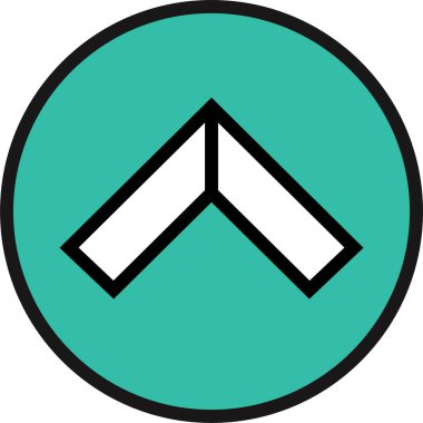 kullanıcı arayüzü ok simgesi, vektör illüstrasyonu