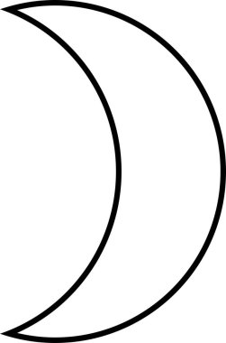 Ay. Web simgesi basit illüstrasyon