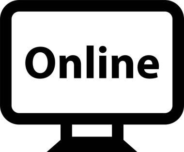 Basit alışveriş konsepti simgesi, vektör illüstrasyonu