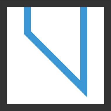 Basit bilgisayar arayüzü simgesi, vektör illüstrasyonu