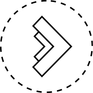 kullanıcı arayüzü ok simgesi, vektör illüstrasyonu