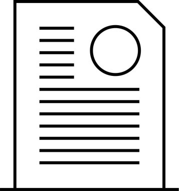 iş raporu, mali rapor simgesi, vektör illüstrasyonu