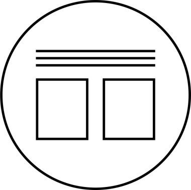 Web arayüzü simgesi, vektör illüstrasyonu