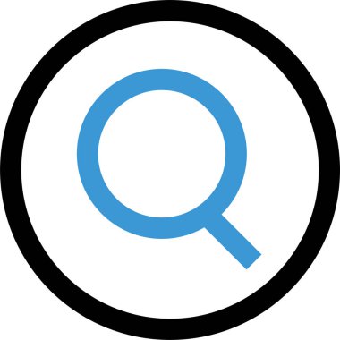 Basit arama motoru konsepti simgesi, vektör illüstrasyonu