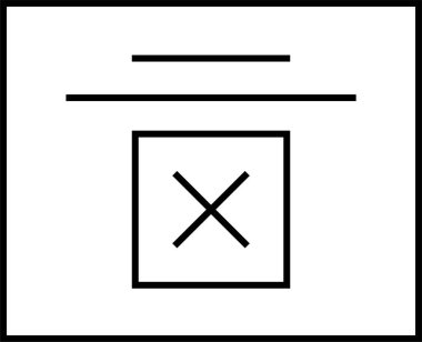 Web arayüzü simgesi, vektör illüstrasyonu